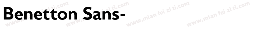 Benetton Sans字体转换